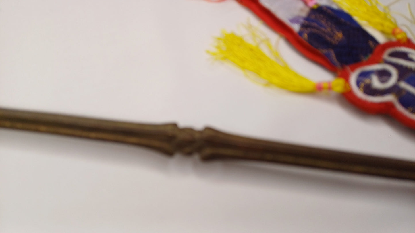 Vintage Rare Authentic Handcrafted Tibetan Buddhist Ritual Vajra Magical Khatvanga Trishul,Sacred Tantric Ceremonial Ritual Staff Weapon