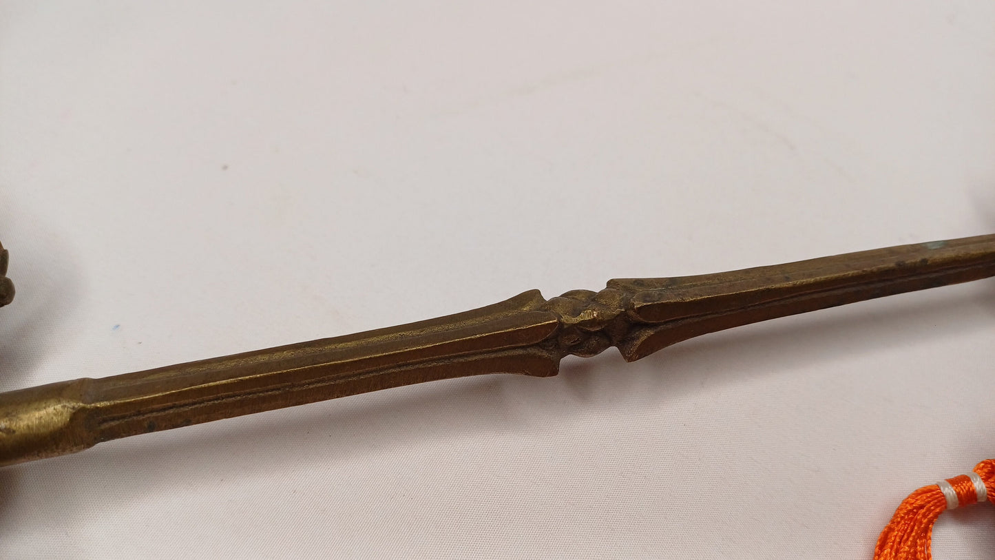 Antique Rare Authentic Gandhara Art Handmade Tibetan Buddhist Ritual Implement-Vajra Hammer,Sacred Buddhist Tantric Hammer,Buddhist Artifact