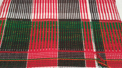 Handwoven Black And Red Naga Tribe Traditional Blanket,Ethnic Sofa Throw,Native Indian Cloth,Naga Tribes Shawl,Tribal Wall Decor