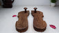 Traditional Himalayan"Yogis" Handcrafted Wooden Slippers for Meditation and Yoga,Unique Carved Wooden Charan Paduka with Floral Designed