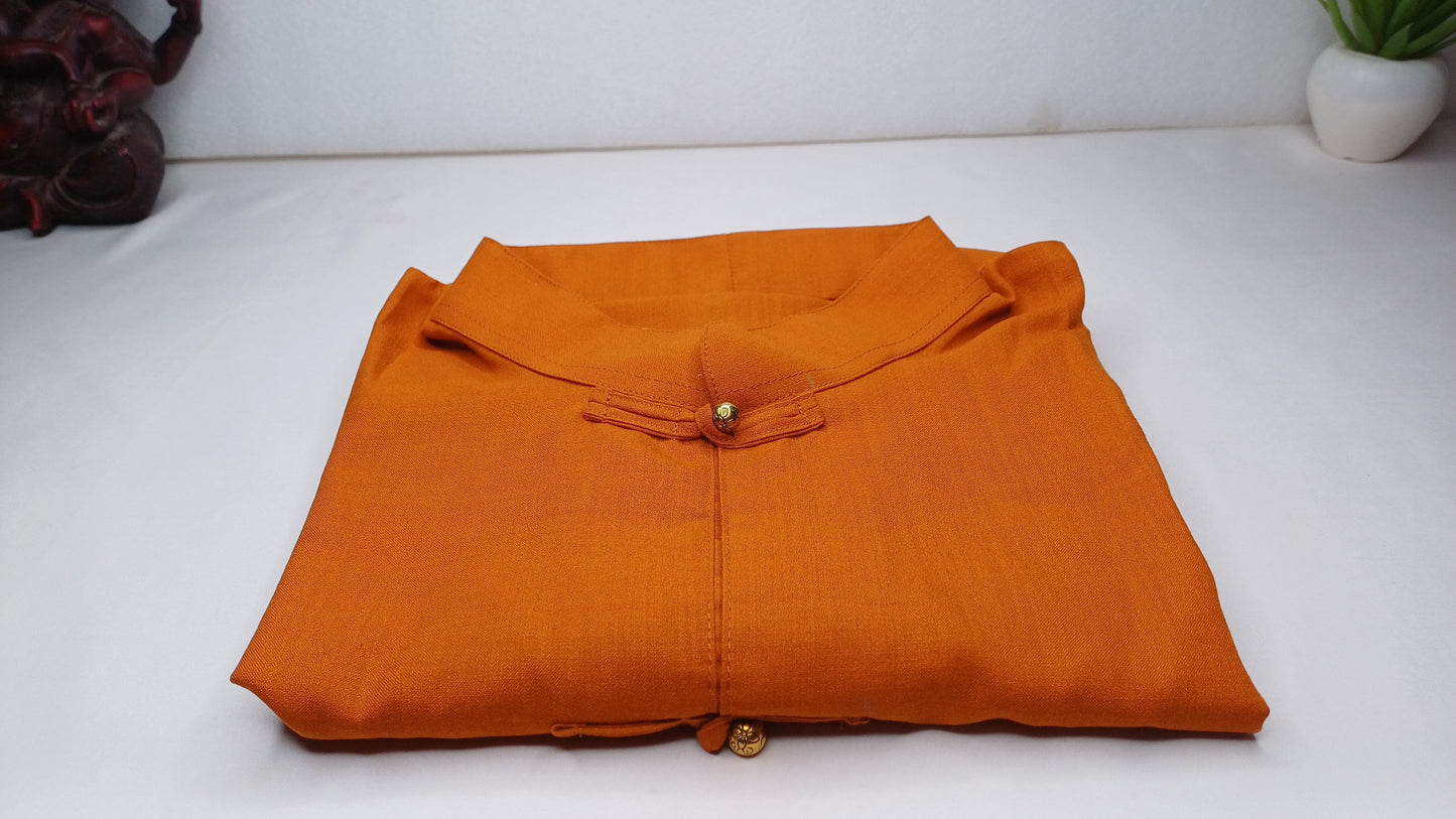 Unisex Raw Cotton Tibetan Buddhist Meditation Shirt,Tantrik Meditation Shirt,Tibetan Ethnic Shirt Chuba,Traditional Long Sleeve Yoga Shirt