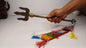 Vintage Rare Authentic Handcrafted Tibetan Buddhist Ritual Vajra Magical Khatvanga Trishul,Sacred Tantric Ceremonial Ritual Staff Weapon