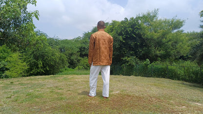Traditional Tibetan Brocade Silk Buddhist Yogi Shirt,Tibetan Meditation Shirt, Ethnic Tibetan  Long Sleeves Cloth,Buddhist Prayer Shirt