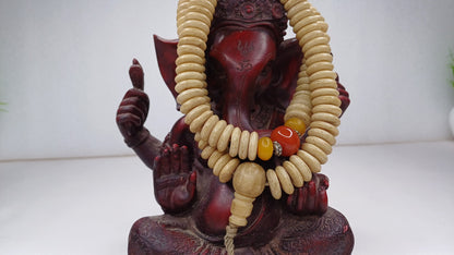 108 12mm Antique Gandhara Hand-carved Original Yak Bone Tibetan Buddhist Prayer Beads,Vintage Tantrik  Disk-Shaped Yak Kapala Bone Rosary