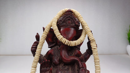 108 10mm Antique Gandhara Hand-carved Original Yak Bone Tibetan Buddhist Prayer Beads,Vintage Tantrik Disk Shaped Yak Kapala Bone Rosary
