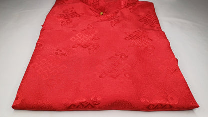 Traditional Tibetan Brocade Silk Buddhist Yogi Shirt,Tibetan Meditation Shirt, Ethnic Tibetan  Long Sleeves Cloth,Buddhist Prayer Shirt