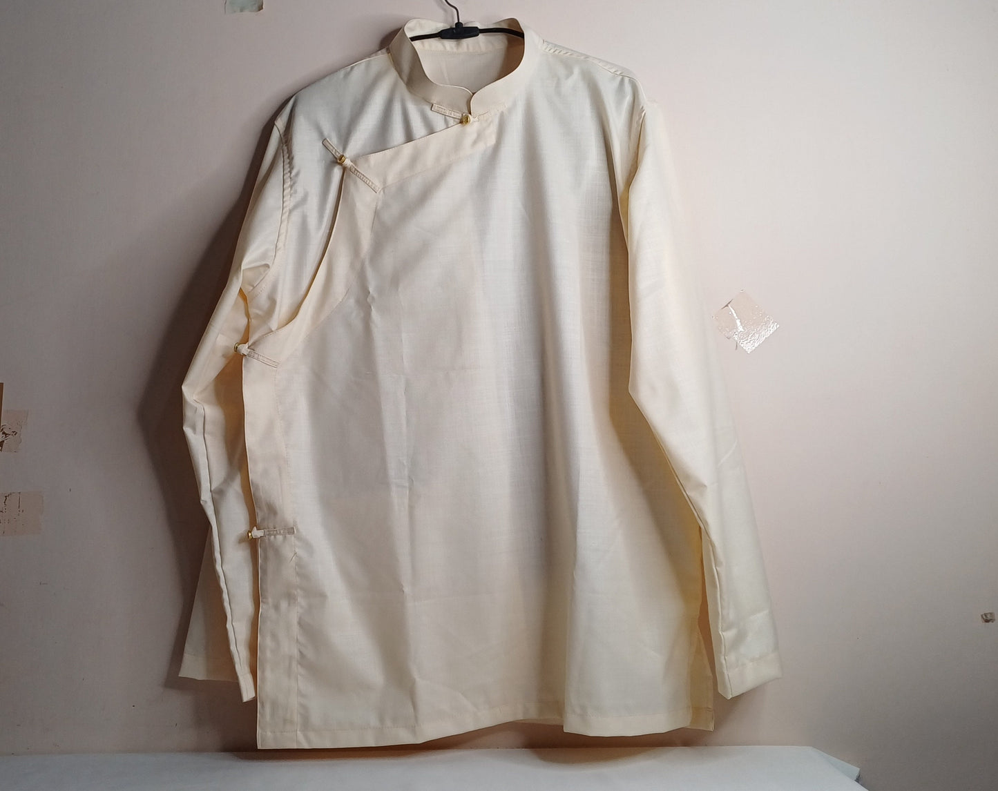 Custom-Made Tibetan Traditional Meditation Suit,Buddhist Prayer Robe,Tibetan Ethnic Shirt and Drawstring Pant for Men, Zen Prayer Clothing