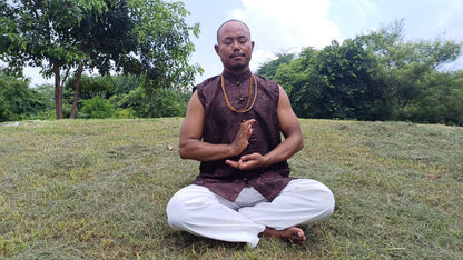 Sleeveless Traditional Tibetan Brocade Silk Buddhist Prayer Yogi Shirt,Ethnic Tibetan Meditation Shirt,Tibetan Buddhist Tantrik Prayer Shirt