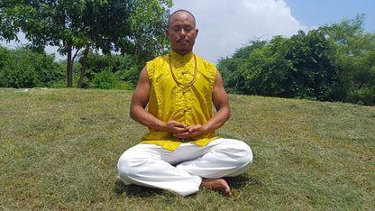 Sleeveless Traditional Tibetan Brocade Silk Buddhist Prayer Yogi Shirt,Ethnic Tibetan Meditation Shirt,Tibetan Buddhist Tantrik Prayer Shirt