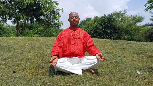 Traditional Tibetan Brocade Silk Buddhist Yogi Shirt,Tibetan Meditation Shirt, Ethnic Tibetan  Long Sleeves Cloth,Buddhist Prayer Shirt