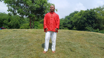Traditional Tibetan Brocade Silk Buddhist Yogi Shirt,Tibetan Meditation Shirt, Ethnic Tibetan  Long Sleeves Cloth,Buddhist Prayer Shirt