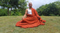 PEACE Silk X-Large Traditional Handwoven Tibetan Buddhist Raw Eri Silk Meditation Shawl,Buddhist Tantrik Silk Meditation Wrap,Ahimsa SilkZen