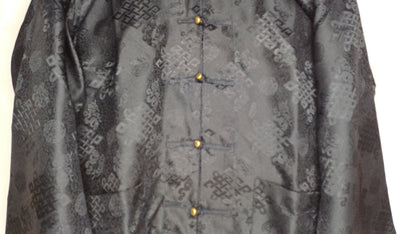 Traditional Tibetan Brocade Silk Buddhist Yogi Shirt,Tibetan Meditation Shirt, Ethnic Tibetan  Long Sleeves Cloth,Buddhist Prayer Shirt