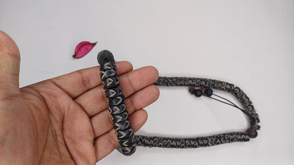 108 12mm Antique Gandhara Hand-carved Original Bone Tibetan Buddhist Prayer Beads,Vintage Buddhist Rosary Mala,Disk Shaped Kapala Bone Mala