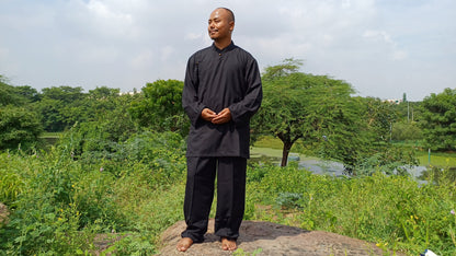 Tibetan Traditional Meditation Suit,Buddhist Yoga Clothes,Ethnic Tibetan Meditation Robe,Meditation Pant and Shirt for Men,Tibetan Clothing