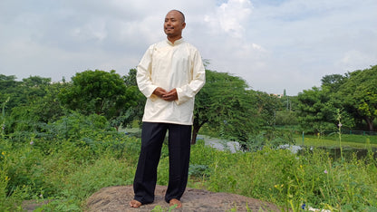 Tibetan Traditional Meditation Suit, Buddhist Yoga Clothes,Buddhist Meditation Robe,Meditation Pant and Shirt for Men,Tibetan Clothing