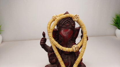 28 Handcarved Skull Bone  Beads,Bone Meditation Mala, Antique bone necklace,Ethnic Bone Jewellery,Tibetan Buddhist Prayer Skull Bone Mala