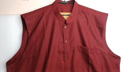Organic Cotton Maroon Tibetan Buddhist Monk  Shirt,Monk Blouse,Buddhist Monk Shirt,Nun Meditation Top,Temple clothing,Spiritual fabric