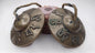 Vintage Rare Authentic Tibetan Mantra Om Mani Carved Tibetan Tingsha Bells,Handmade Tibetan Buddhist Ritual Cymbal,Yoga Sound Healing Tool