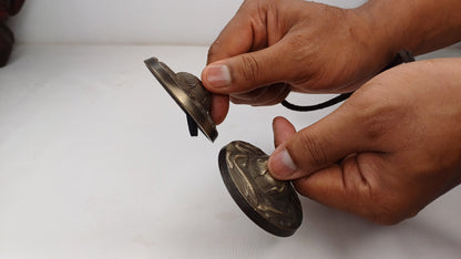 Vintage Rare Authentic Large Dragon Carved Tibetan Tingsha Bells,Handmade Tibetan Buddhist Ritual Cymbal,Yoga Meditation Sound Healing Tool