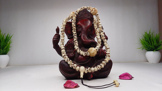 28 Handcarved Skull Bone  Beads,Bone Meditation Mala, Antique bone necklace,Ethnic Bone Jewellery,Tibetan Buddhist Prayer Skull Bone Mala