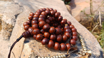 108 10mm Vintage Darked Phoenix One Eye Bodhi Seeds Mala,Buddhist Tibetan Bodhi Beads,Natural Seed Prayer Mala,Nepali Bodhi Seed Japa Mala