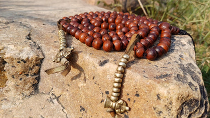108 10mm Vintage Darked Phoenix One Eye Bodhi Seeds Mala,Buddhist Tibetan Bodhi Beads,Natural Seed Prayer Mala,Nepali Bodhi Seed Japa Mala