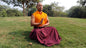 Layman Unisex Tibetan Buddhist Meditation Skirt,Tibetan Half Chuba Wrap-Around Cotton Meditation Cloth,Monastery Style Spiritual Lower Robe