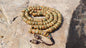 108 12mm Antique Gandhara Hand-carved Original Yak Bone Tibetan Buddhist Prayer Beads,Vintage Rosary Mala,Disk Shaped Yak Kapala Bone Mala