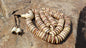 108 12mm Antique Gandhara Hand-carved Original Yak Bone Tibetan Buddhist Prayer Beads,Vintage Rosary Mala,Disk Shaped Yak Kapala Bone Mala