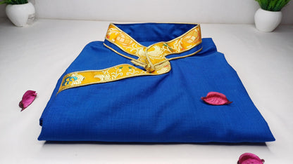 Traditional Tibetan Brocade Design Cotton Buddhist Yogi Shirt,Tibetan Meditation Shirt,Ethnic Tibetan  Long Sleeve Buddhist Prayer Cloth