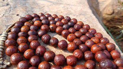 108 10mm Vintage Rare Darked Phoenix One Eye Bodhi Seeds Mala,Tibetan Buddhist Bodhi Beads,Natural Prayer Mala,Nepali Bodhi Seed Japa Mala