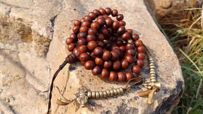 108 10mm Vintage Darked Phoenix One Eye Bodhi Seeds Mala,Buddhist Tibetan Bodhi Beads,Natural Seed Prayer Mala,Nepali Bodhi Seed Japa Mala