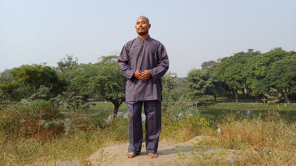 Tibetan Traditional Meditation Suit,Buddhist Meditation Robe,Meditation Pant and Shirt for Men,Tibetan Clothing for Men,Tibetan Prayer Robe