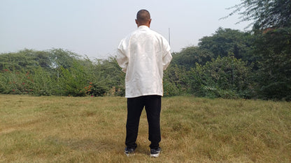Traditional Tibetan Brocade Silk Buddhist Yogi Shirt,Tibetan Meditation Shirt, Ethnic Tibetan  Long Sleeves Cloth,Buddhist Prayer Shirt