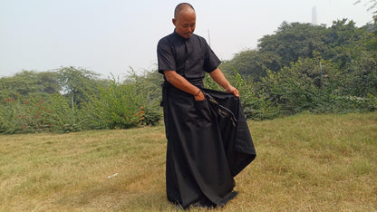 Custom-Made Layman Tibetan Buddhist Meditation Robe Set,Zen Prayer Suit,Monastery Style Clothing Spiritual Clothingg