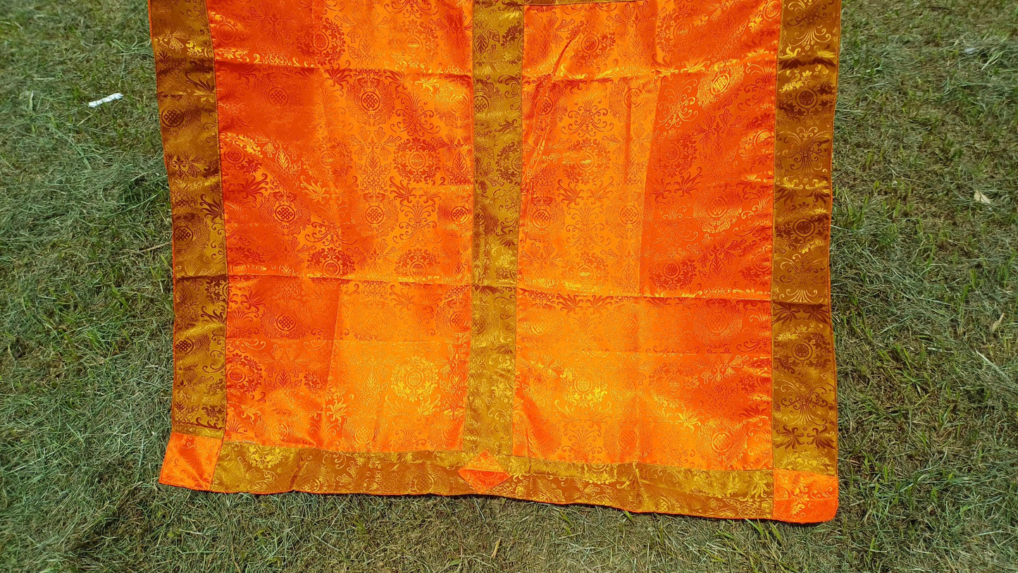 Traditional Tibetan Brocade Silk Border Buddhist Door Curtain,Tibetan Door Curtain,Buddhist Altar Room Door Hanging,Himalayan Home Decore