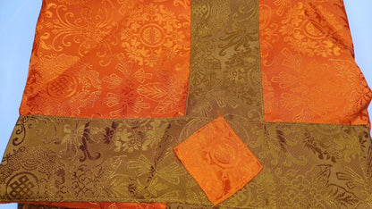 Traditional Tibetan Brocade Silk Border Buddhist Door Curtain,Tibetan Door Curtain,Buddhist Altar Room Door Hanging,Himalayan Home Decore