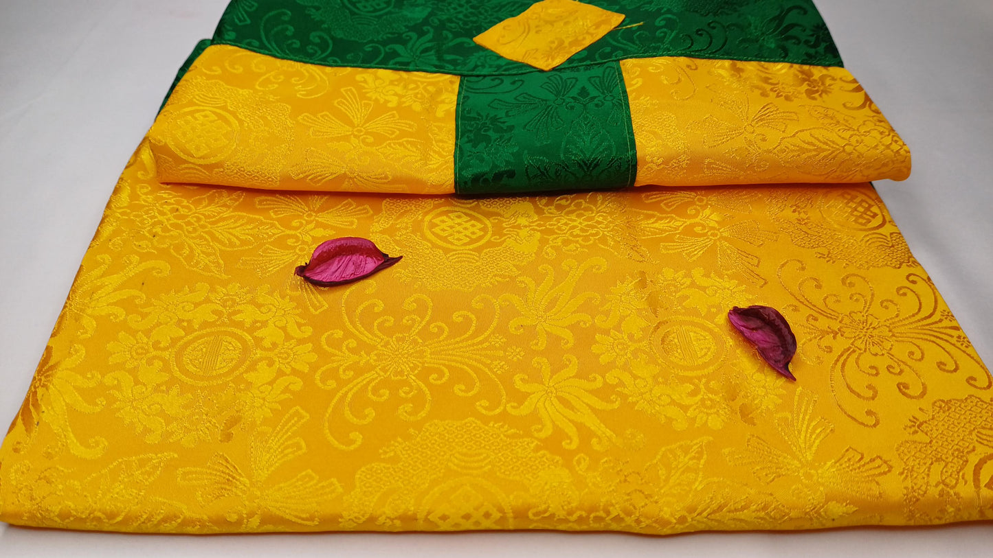 Traditional Tibetan Brocade Silk Border Buddhist Door Curtain,Tibetan Door Curtain,Buddhist Altar Room Door Hanging,Himalayan Home Decore