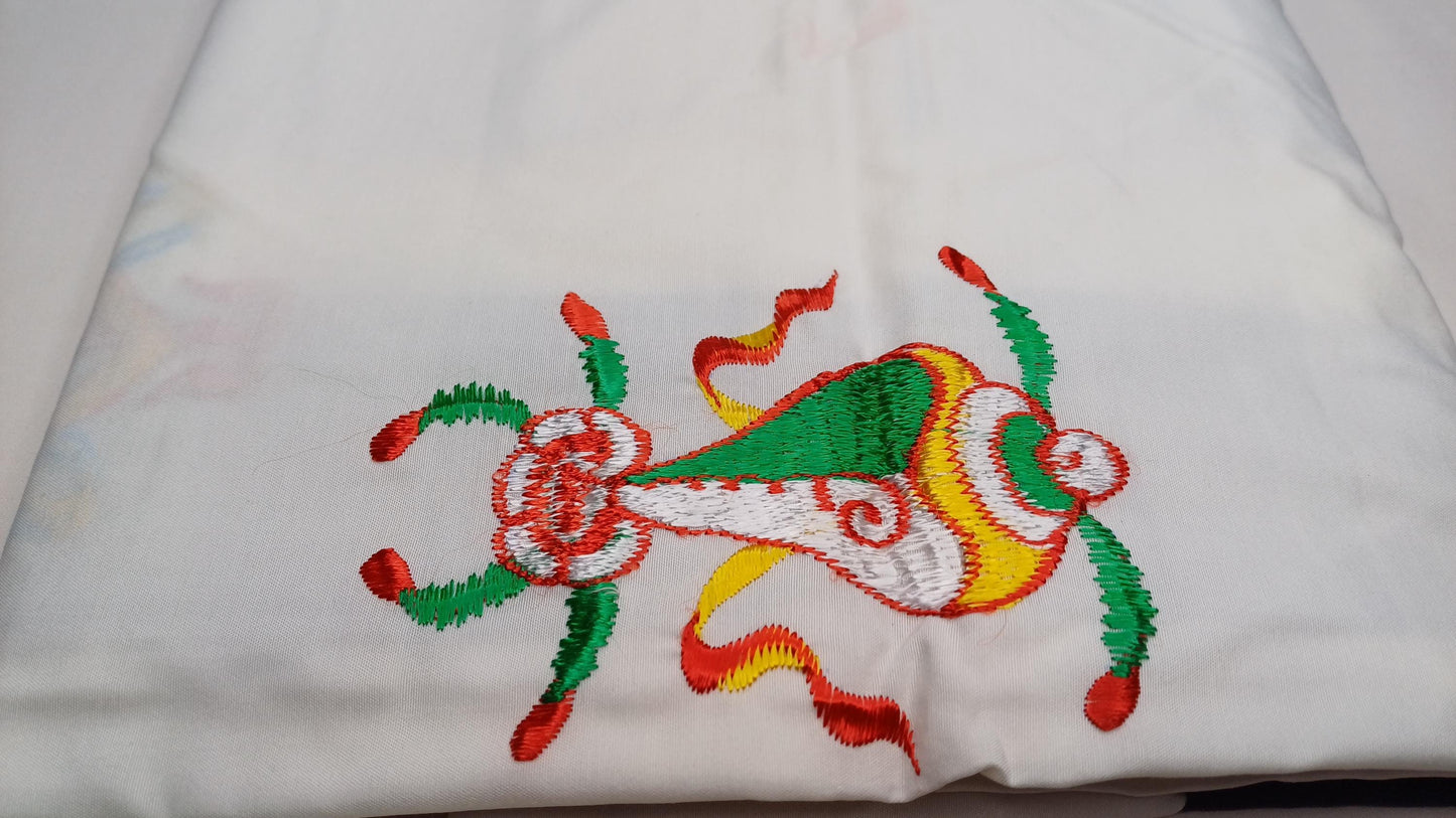 Traditional Handmade Tibetan 8 Auspicious Symbol Embroidered Tibetan Door Curtain,Buddhist 8 Lucky Signs Symbol Altar Room Door Hanging
