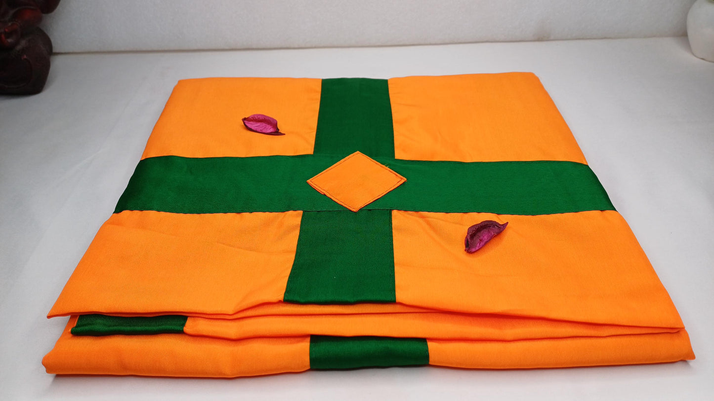 Traditional Handmade Tibetan 8 Auspicious Symbol Embroidered Tibetan Door Curtain,Buddhist 8 Lucky Signs Symbol Altar Room Door Hanging