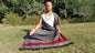 BHOLENATH Handwoven Dark Grey Pure Himalayan Yak Wool Prayer Shawl,Yak Wool Meditation Shawl,Ethnic Indian Yak Wool Scarf,Himalayan Yak Wrap
