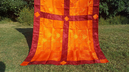 Traditional Tibetan Brocade Silk Border Buddhist Door Curtain,Tibetan Door Curtain,Buddhist Altar Room Door Hanging,Himalayan Home Decore