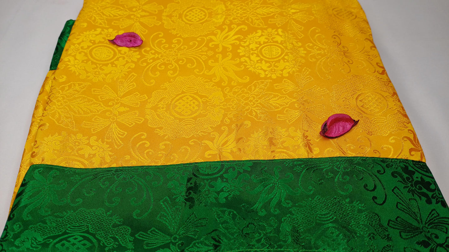 Traditional Tibetan Brocade Silk Border Buddhist Door Curtain,Tibetan Door Curtain,Buddhist Altar Room Door Hanging,Himalayan Home Decore