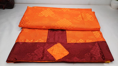 Traditional Tibetan Brocade Silk Border Buddhist Door Curtain,Tibetan Door Curtain,Buddhist Altar Room Door Hanging,Himalayan Home Decore
