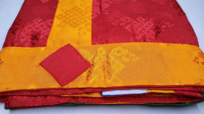 Traditional Tibetan Brocade Silk Border Buddhist Door Curtain,Tibetan Door Curtain,Buddhist Altar Room Door Hanging,Himalayan Home Decore
