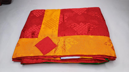Traditional Tibetan Brocade Silk Border Buddhist Door Curtain,Tibetan Door Curtain,Buddhist Altar Room Door Hanging,Himalayan Home Decore