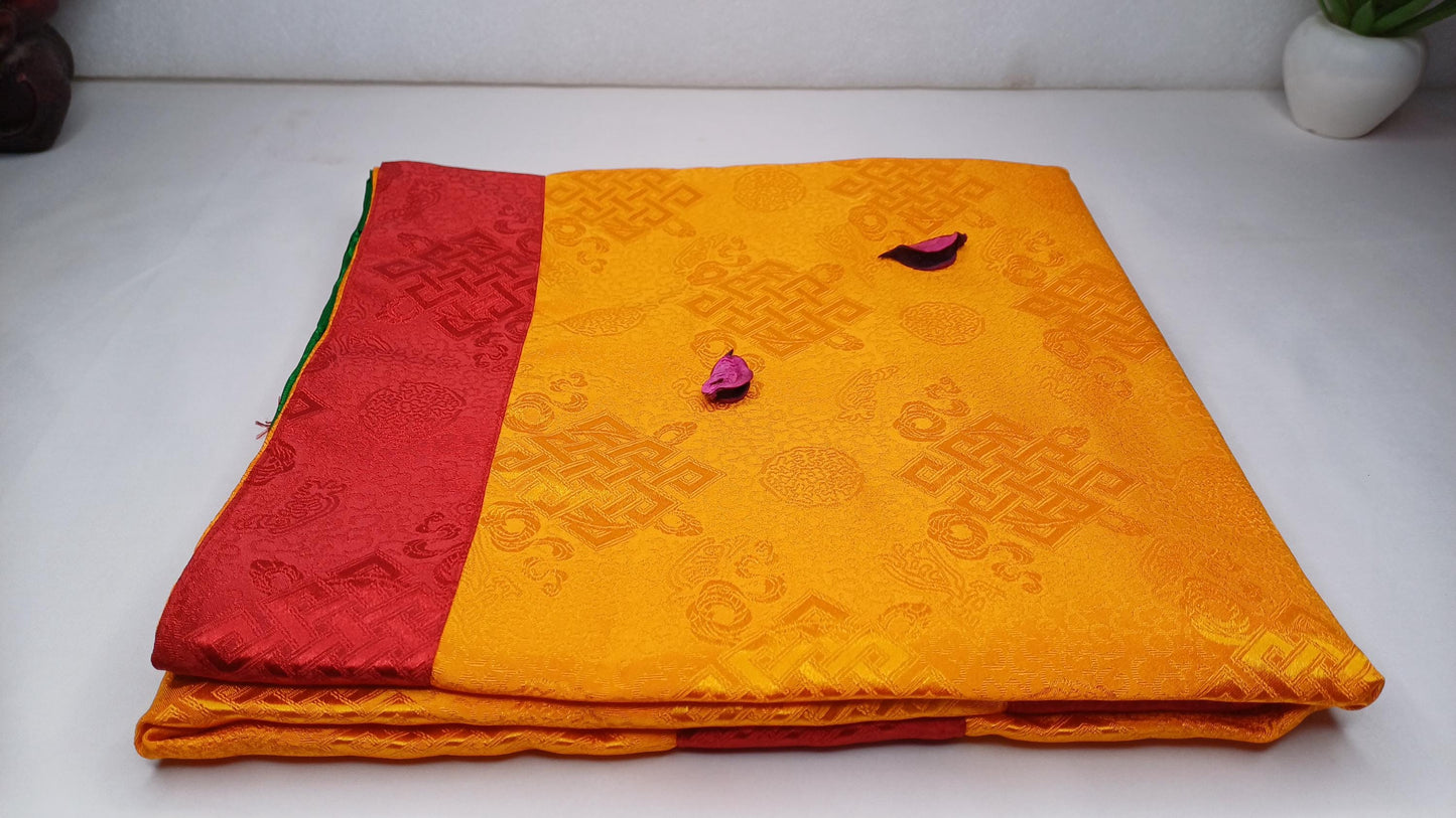 Traditional Tibetan Brocade Silk Border Buddhist Door Curtain,Tibetan Door Curtain,Buddhist Altar Room Door Hanging,Himalayan Home Decore