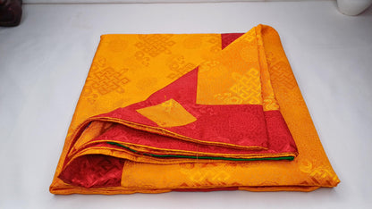 Traditional Tibetan Brocade Silk Border Buddhist Door Curtain,Tibetan Door Curtain,Buddhist Altar Room Door Hanging,Himalayan Home Decore