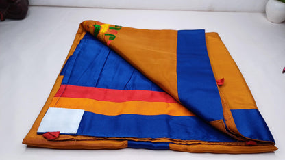 Traditional Handmade Tibetan 8 Auspicious Symbol Embroidered Tibetan Door Curtain,Buddhist 8 Lucky Signs Symbol Altar Room Door Hanging